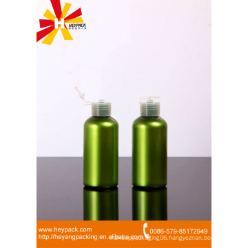 135ml green round plastic bottle